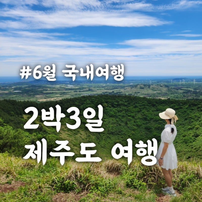 6월 국내여행 제주도 2박3일 자유여행 일정/명소/경비/쏘카/여행자보험/맛집&놀거리/숙소