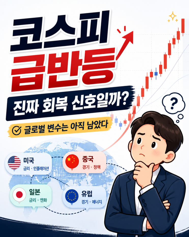  코스피 급반등, 진짜 회복 신호일까? 글로벌 변수는 아직 남았다