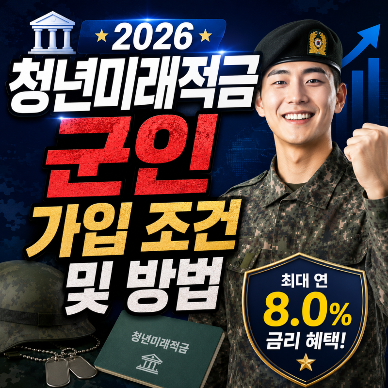 2026 청년미래적금 군인 가입방법 장병내일준비적금 중복 가입 꿀팁