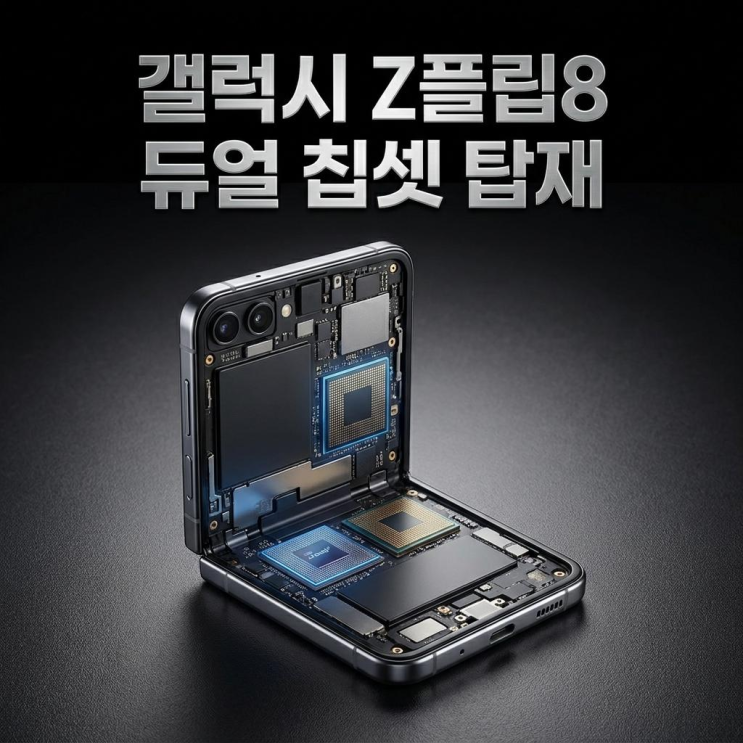  갤럭시 Z플립8 듀얼 칩셋 탑재 유출 출시일 스펙 소식정리