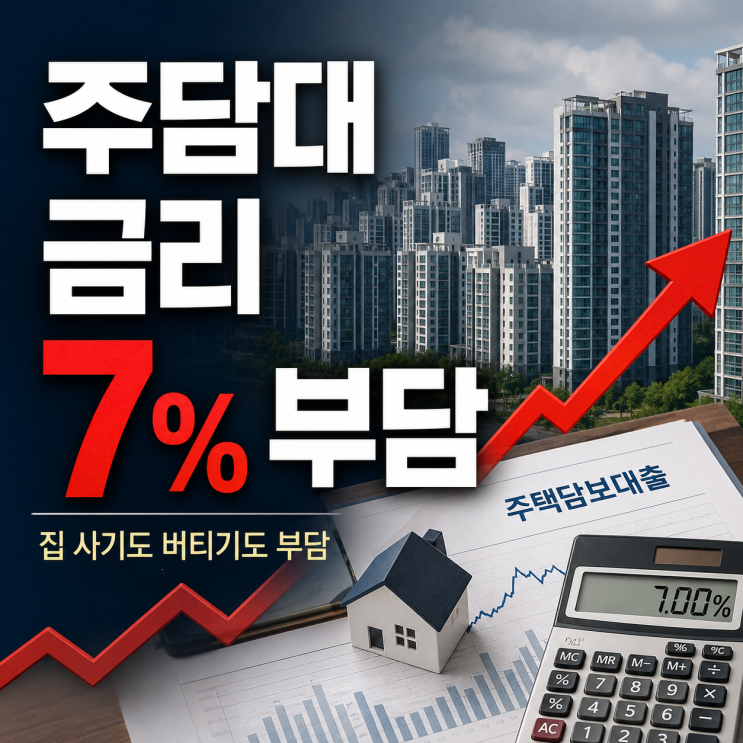  주담대 금리 7% 부담 집 사려는 사람도, 버티는 사람도 계산이 달라졌다