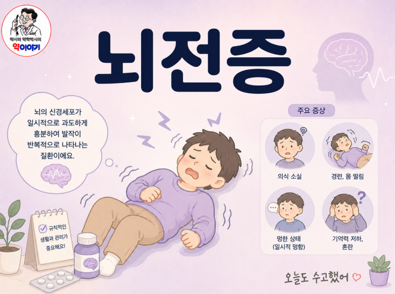 뇌전증(간질), "발작과 함께 안전하게 살아가는 법" — 약사가 풀어쓰는 뇌전증 A부터 Z까지