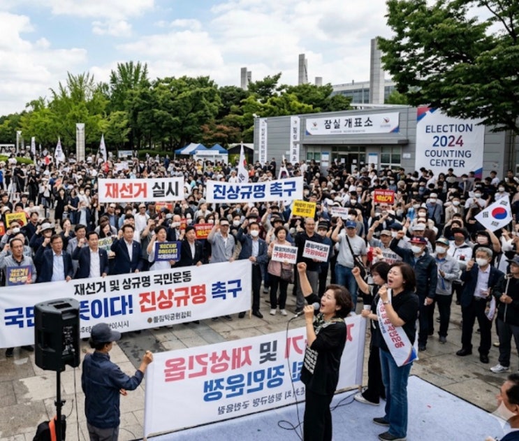 <b>잠실</b> 투표용지 부족사태 <b>증거보존</b> 결정의 의미, 시위 중... 