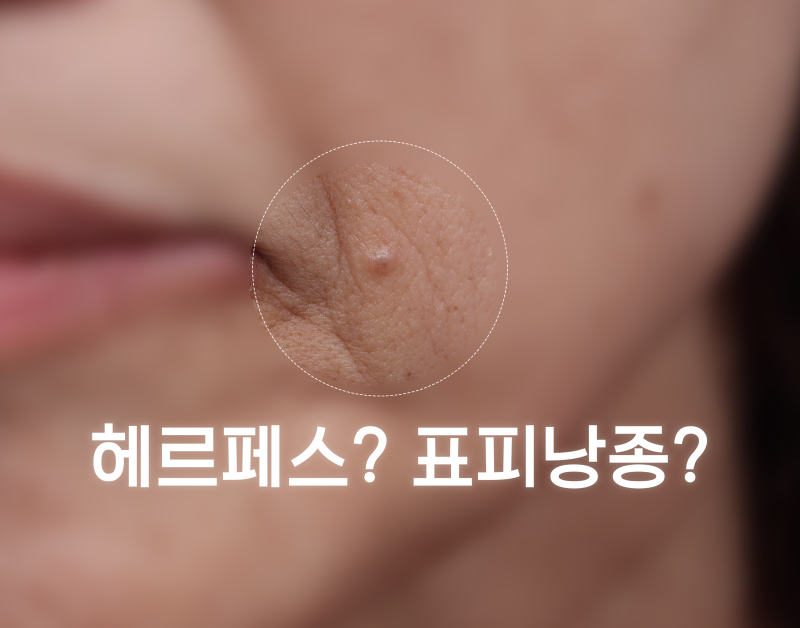 대구표피낭종병원, 입가에 생긴 작은 혹 헤르페스가 아닐 수도 있습니다