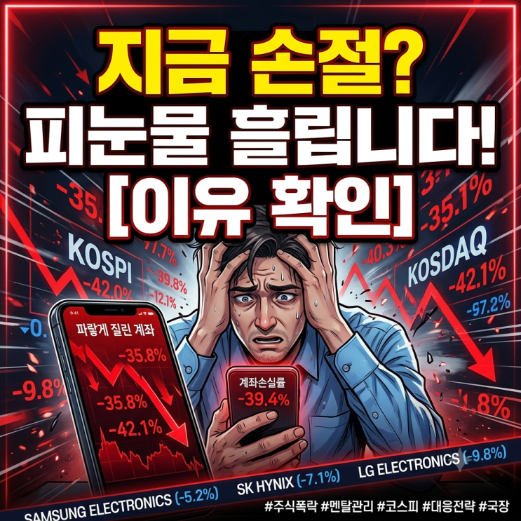  [국내 주식 하락장] 코스피 폭락장 반등? 지금 당장 손절하면 피눈물 흘리는 진짜 이유