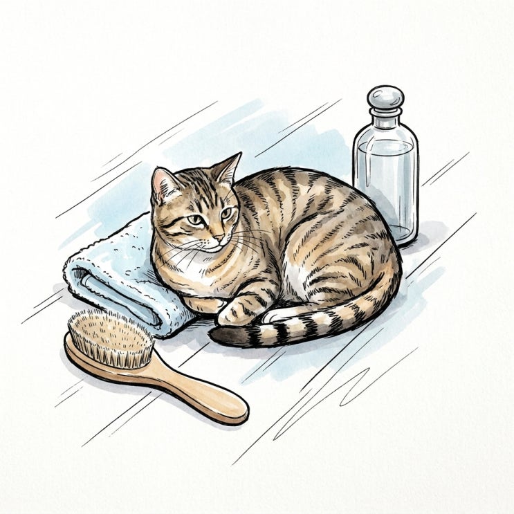  고양이 목욕주기, 자주 씻기면 피부에 부담될 수 있다