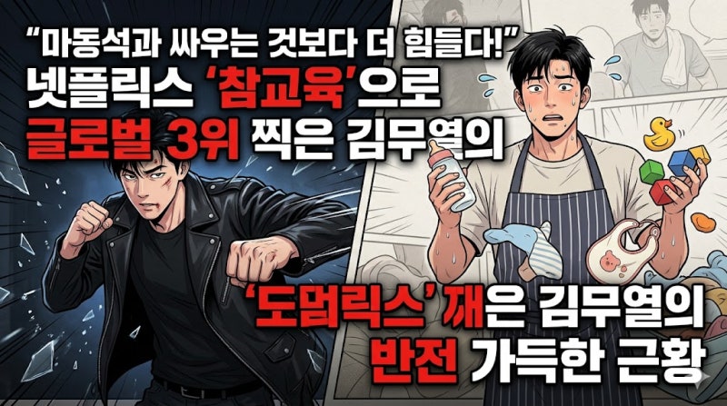 ❓ 마동석과의 맞대결보다 매운맛? 배우 김무열이 고백한 현실 육아의 강도는?