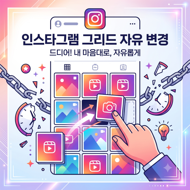 인스타그램 그리드 재배치, 드디어 열렸다! 게시물 순서 마음대로 바꾸는 법