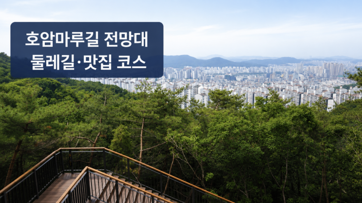  호암마루길 전망대와 서울둘레길 12코스 연결 동선