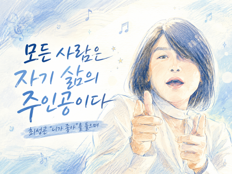 모든 사람은 자기 삶의 주인공이다: 최성곤의 ‘니가 좋아’를 들으며 문득 생각한 것