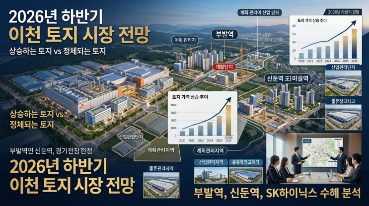  "2026 하반기 이천 토지시장 분석, SK하이닉스와 역세권이 만드는 투자 황금기"