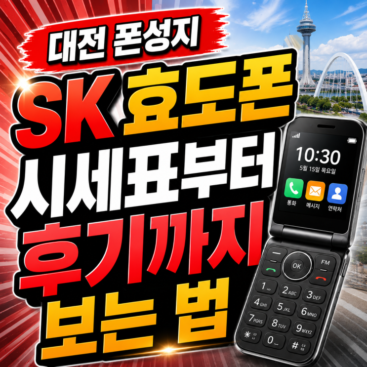  대전 폰성지 SK 효도폰 시세표부터 후기까지 보는 법