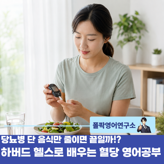 "당뇨병 단 음식만 줄이면 끝일까!?" 하버드 헬스로 배우는 혈당 영어공부