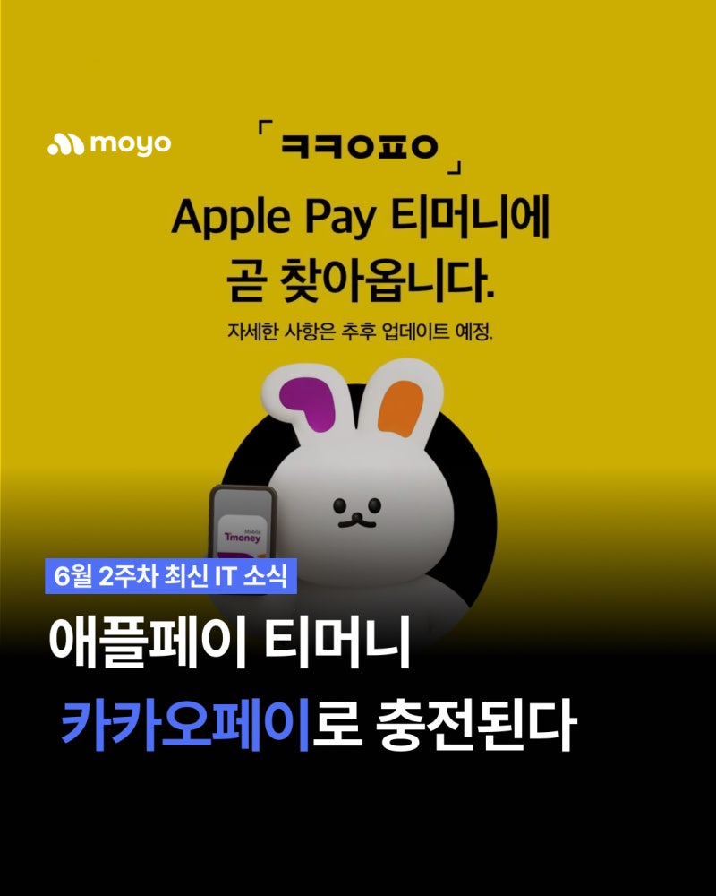 애플페이 카카오페이 등록 시작 예정! 애플페이 교통카드 충전 수단 확대 및 아이폰 교통카....
