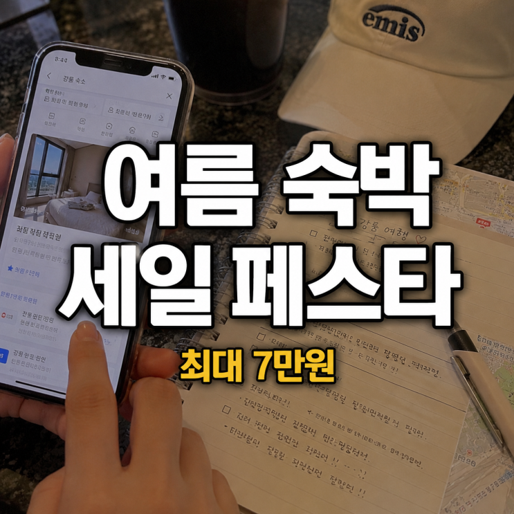  "예약 전 보면 이득" 여름 숙박세일 페스타 최대 7만원 할인쿠폰 받기 대상지역