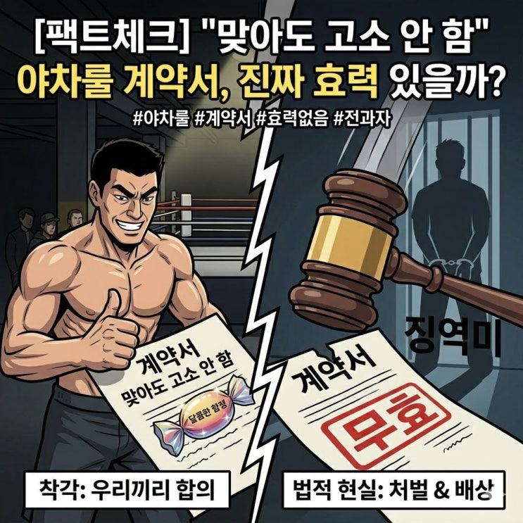  야차룰 계약서 쓰면 진짜 감옥 안 갈까? 법적 효력 완벽 정리