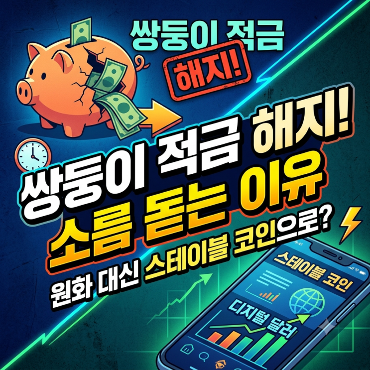  월 10만 원씩 넣던 쌍둥이 적금통장, 당장 해지하고 투자 방향 바꾼 소름 돋는 이유