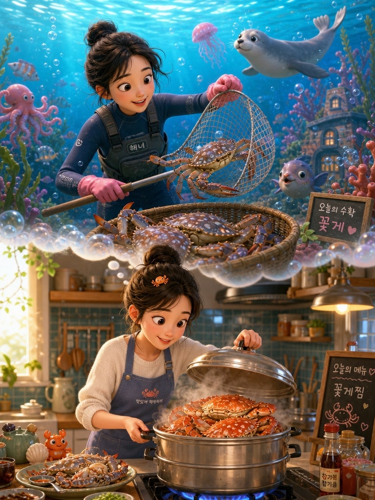 게나오는꿈 꽃게나오는꿈 게잡는꿈 꽃게쪄먹는꿈