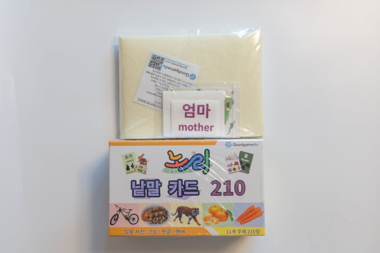  말 터지는 시기 쌍둥이 한글카드 정착템, 노리낱말카드 솔직 후기