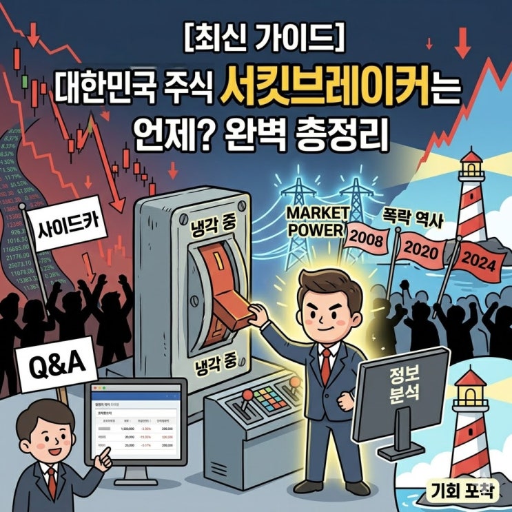  주식 서킷브레이커 뜻과 1~3단계 발동 조건 완벽 총정리