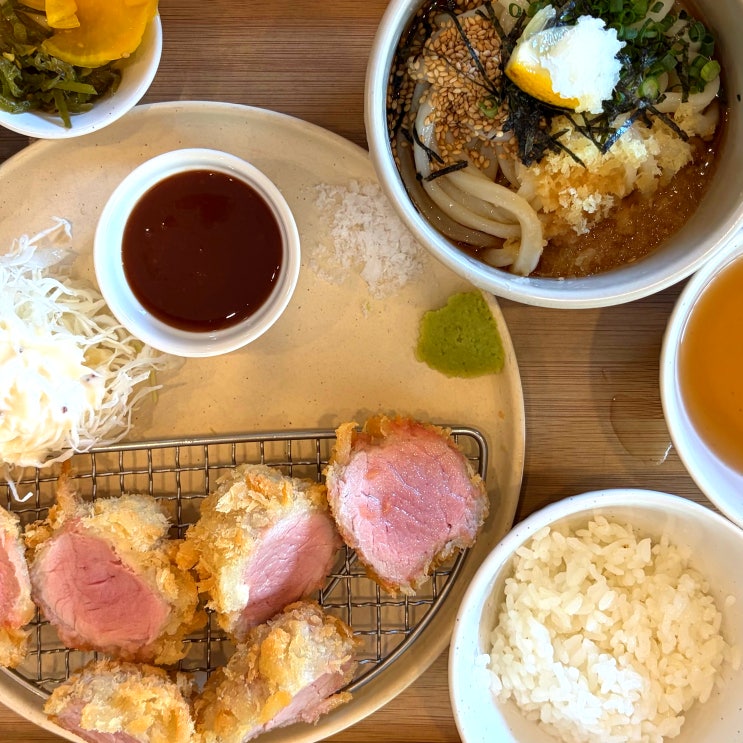  용인 동백 돈까스 맛집 하츠네 돈카츠 우동세트