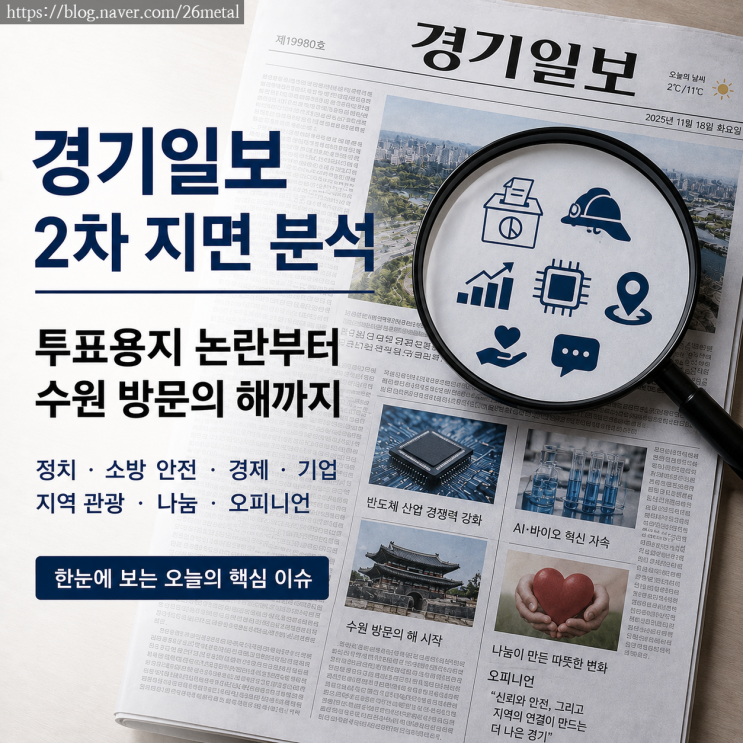  경기일보 2차 지면 분석, 투표용지 논란부터 수원 방문의 해까지