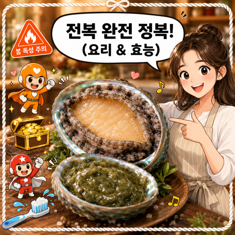 전복의 효능 전복 내장 효능 버리지 말고 먹는법 총정리