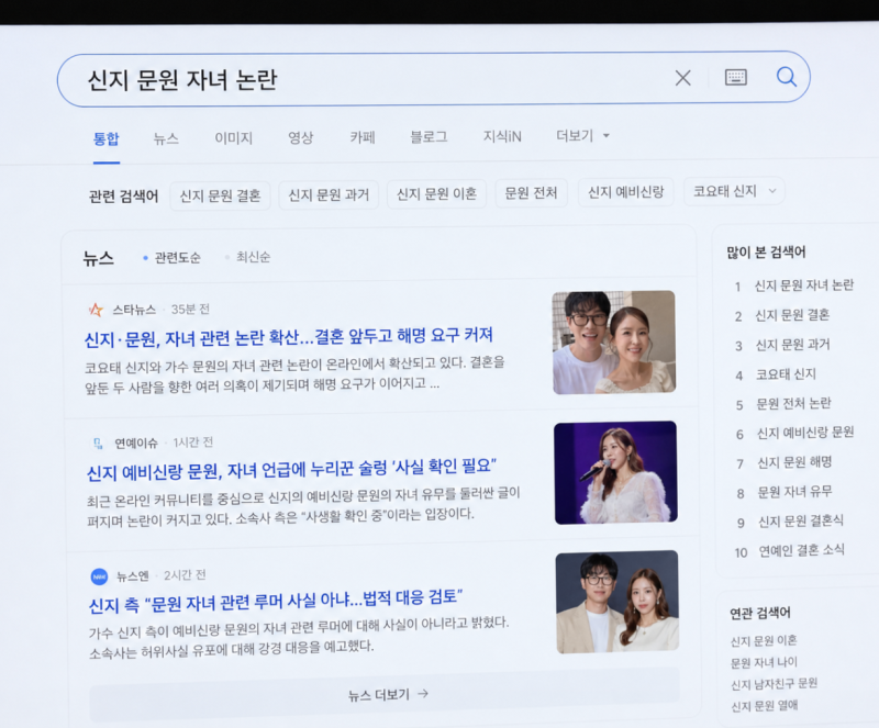 가수 신지 문원 자녀 논란의 실체, 팩트체크로 밝혀진 진실 (루머 근거 총정리)