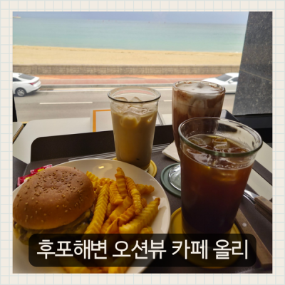 울진후포카페 카페올리 후포해변 바다뷰 카페 추천