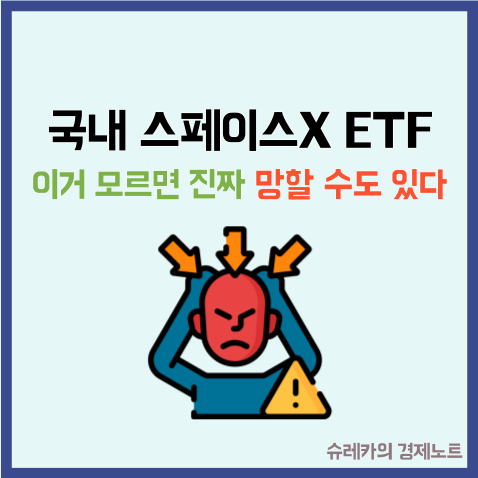  "국내 스페이스X ETF" 이거 모르면 진짜 망할수도 있다던데