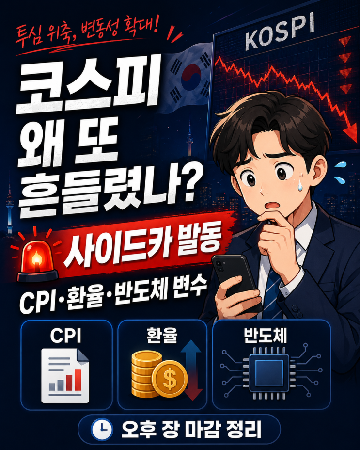  코스피 급락과 매도 사이드카, 환율·금리·반도체가 만든 변동성
