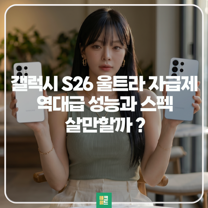 갤럭시 S26 울트라 자급제 역대급 성능과 스펙 살만할까?