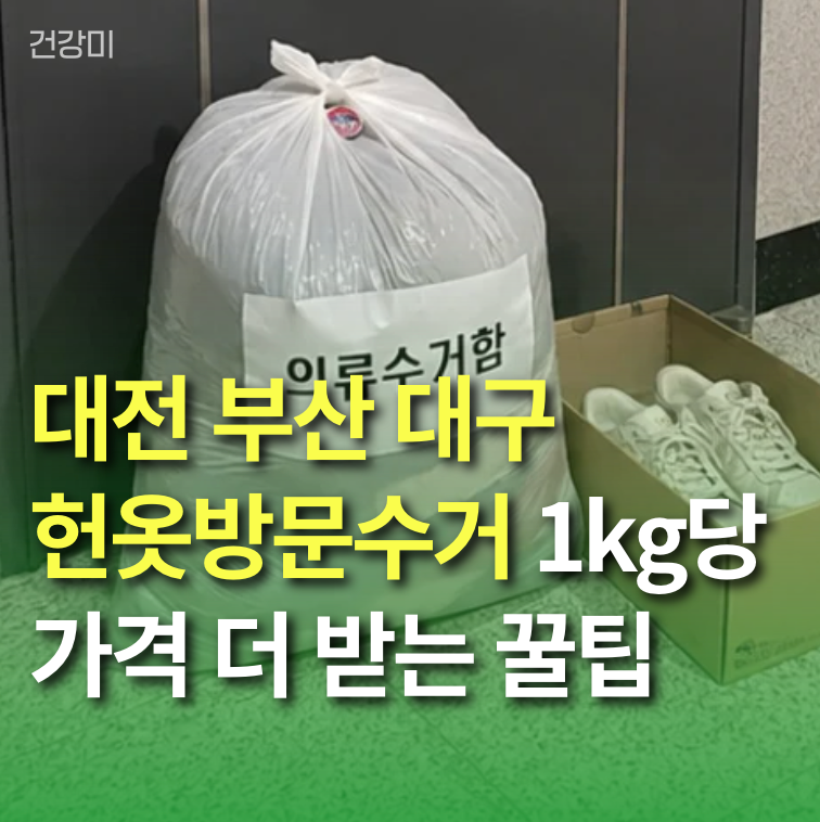 대전 부산 대구 헌옷방문수거, 1kg당 가격 더 받는 꿀팁