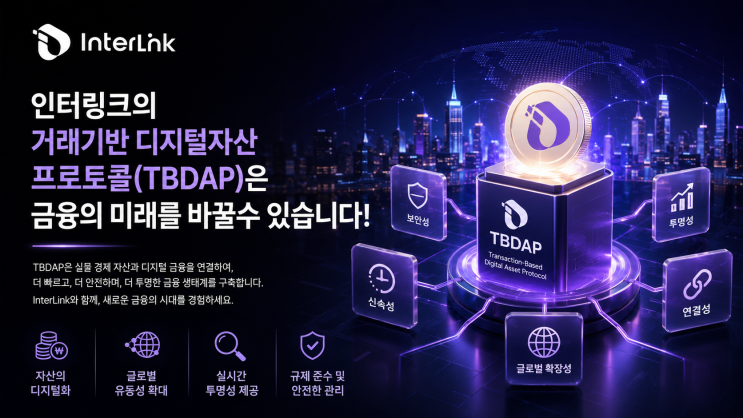  인터링크의 거래기반 디지털자산 프로토콜(TBDAP)은 금융의 미래를 바꿀수 있습니다!