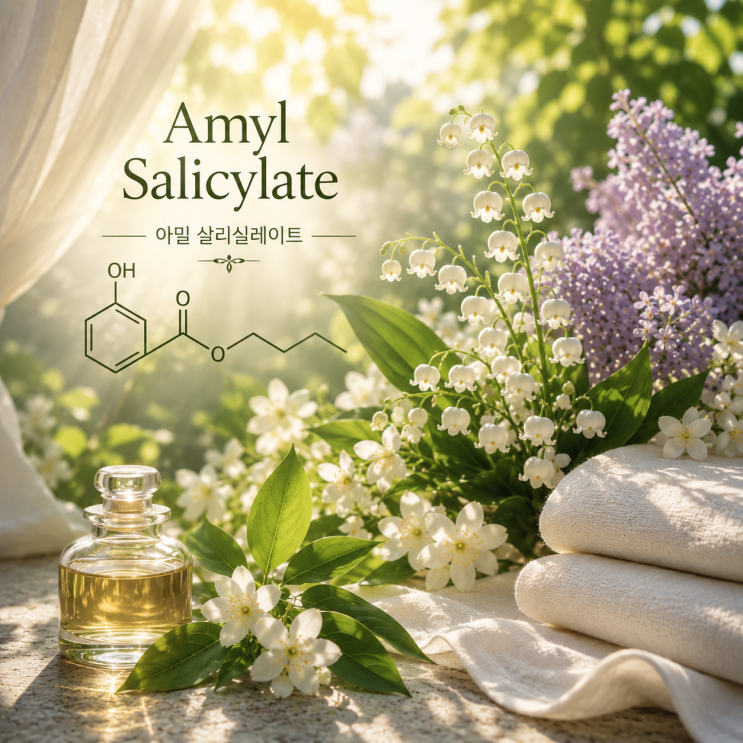  아밀 살리실레이트(Amyl Salicylate) / 꽃과 잎사귀 사이를 이어주는 조향의 연결고리