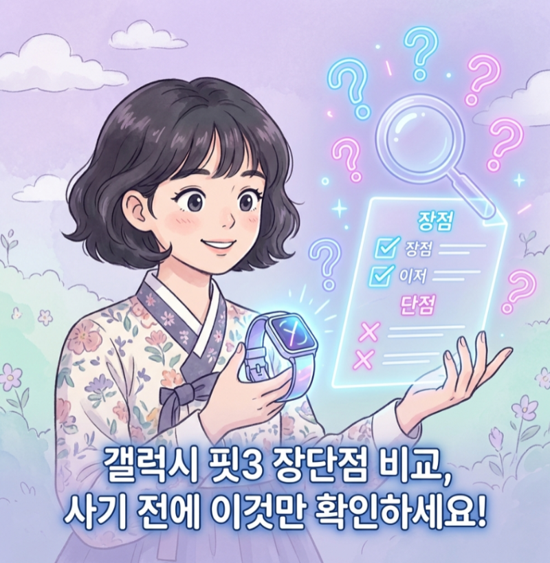 갤럭시 핏3 장점 단점, 구매 전에 반드시 확인해야 할 사항은?