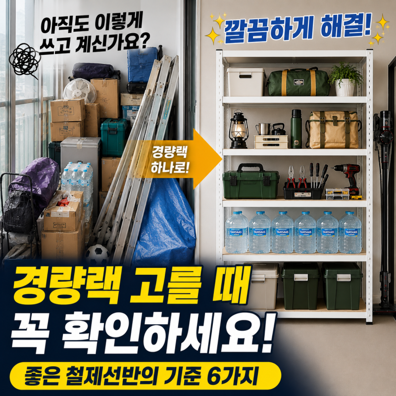 경량랙 고를 때 꼭 확인하세요! 좋은 철제선반의 기준 6가지