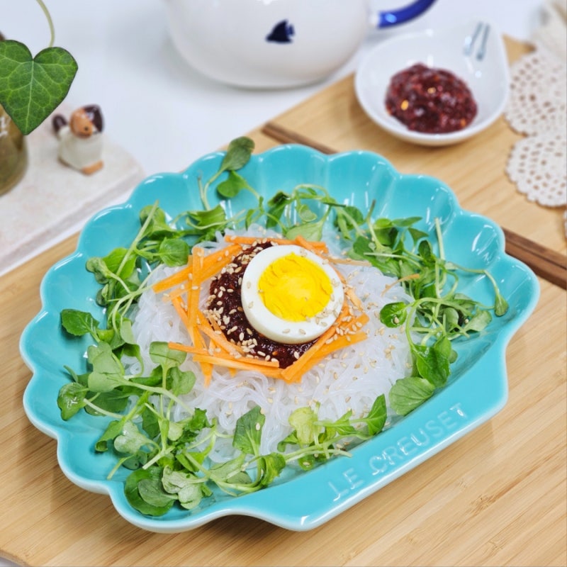 칼로리는 빼고 맛은 더한 곤약비빔국수 레시피 다이어트 면요리 실곤약 데치기 시간