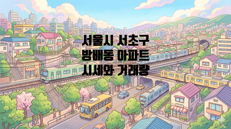 서초구 방배동 아파트 시세와 거래량 분석