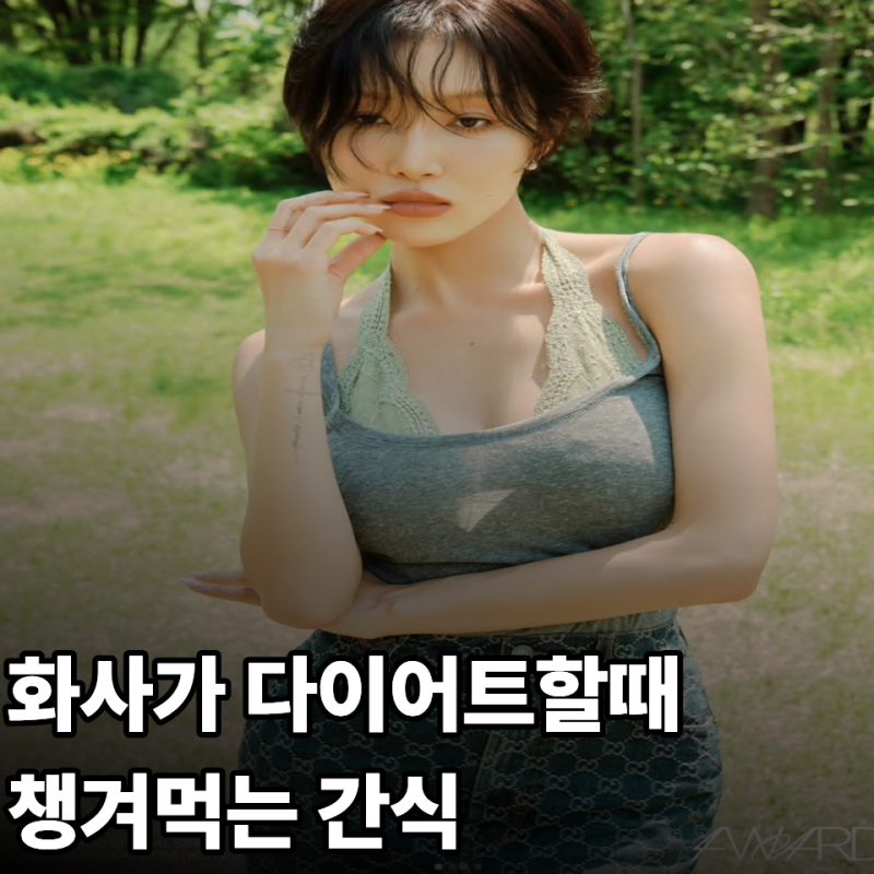 젠슨황도 반한 화사, 살 더빠졌나? 붓기빼고 입터짐 막는 다이어트 간식
