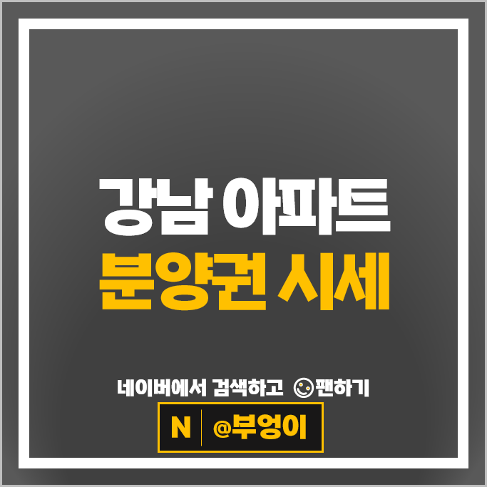  강남 아파트 분양권 순위 : 청담르엘 디에이치퍼스티어아이파크 시세