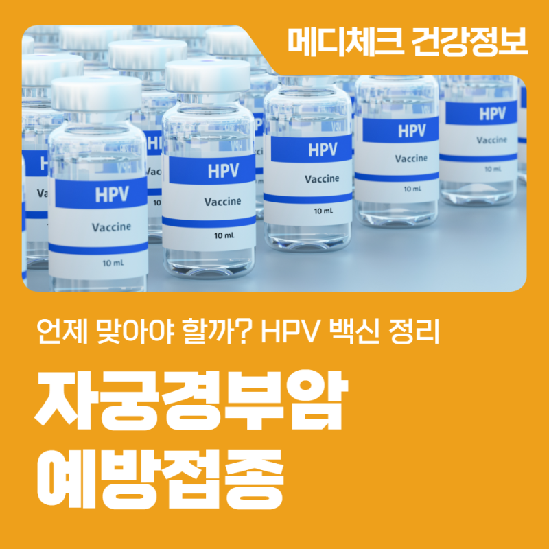 인천 자궁경부암 예방접종 언제 맞아야 할까? HPV 백신 정리