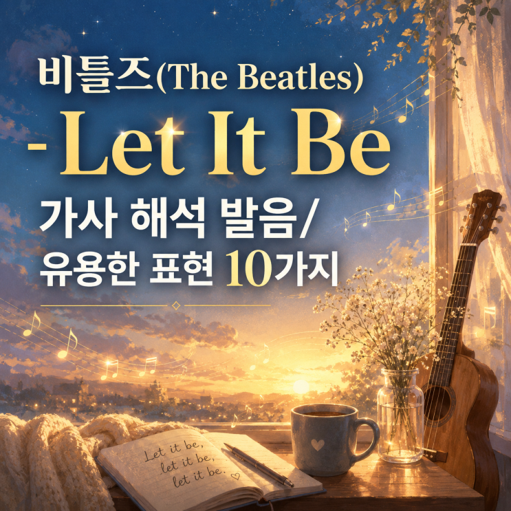 비틀즈(The Beatles) - Let It Be 가사 해석/발음/유용한 표현 10가지