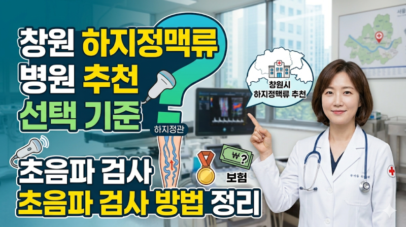 창원 하지정맥류 잘하는 곳 | 검사·치료법·비용 병원 추천까지 한눈에 보기