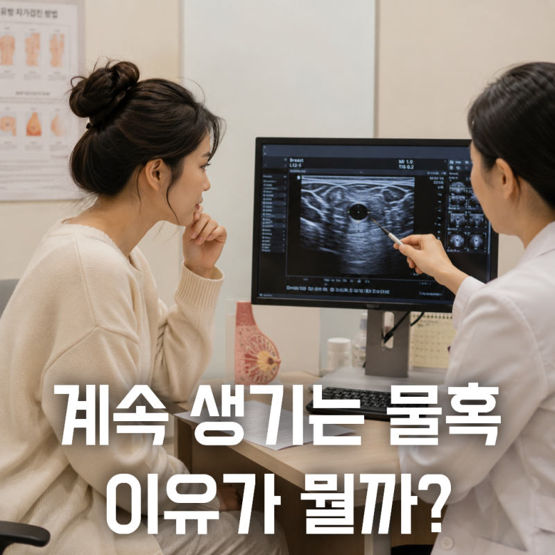 유방 물혹은 왜 자꾸 생길까, 반복되는 이유