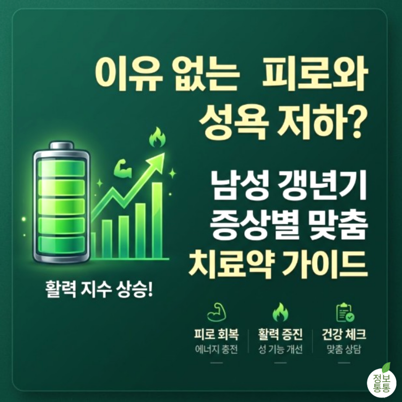 남성 갱년기 시기 증상과 안전한 호르몬 치료 약 종류 총정리
