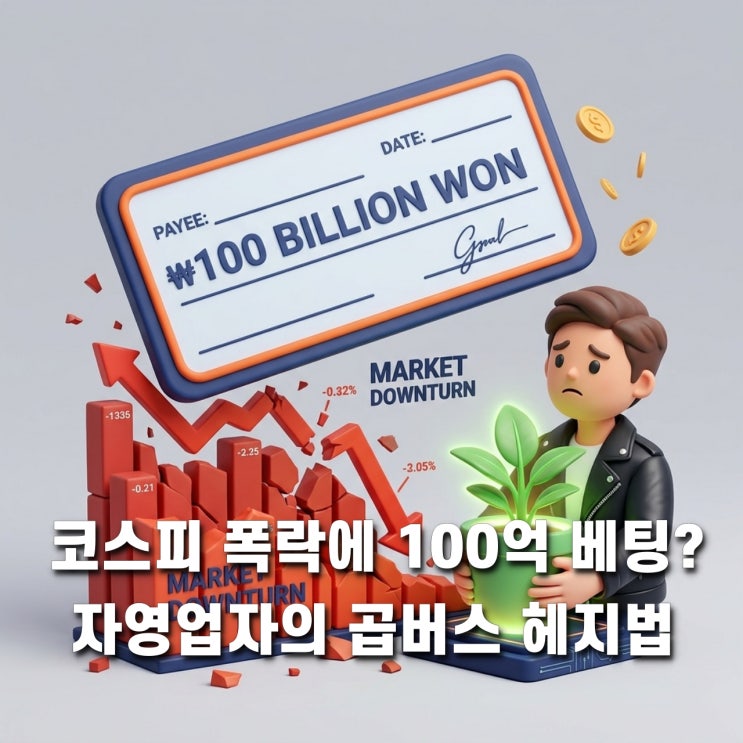  코스피 폭락에 곱버스 100억 베팅 사례, 자영업자의 헤지법
