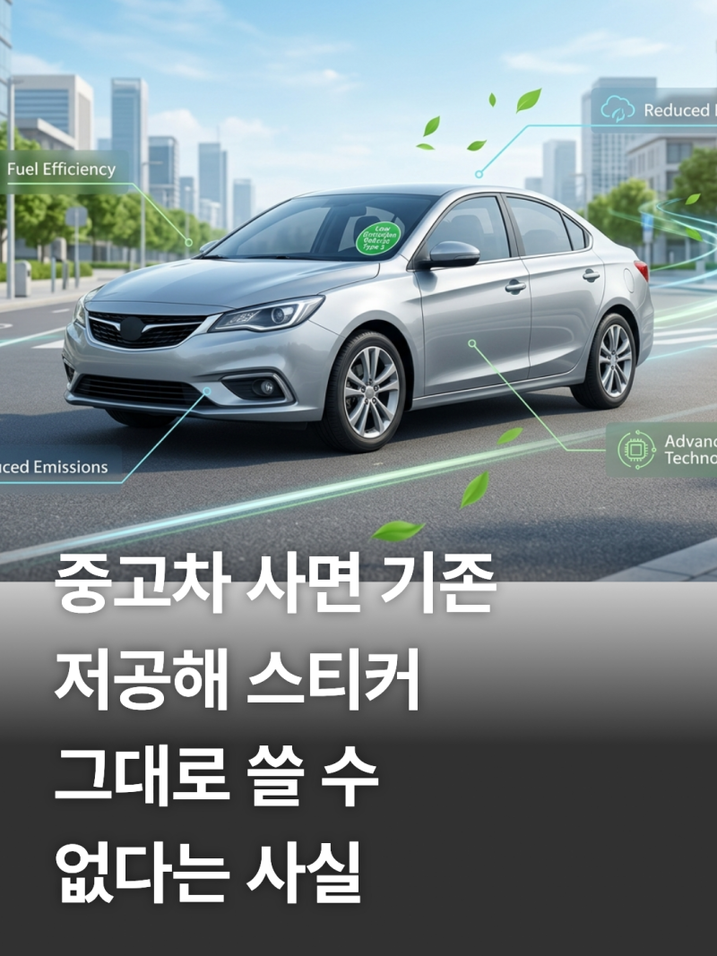 저공해차량 3종 기준 확인 및 혜택 스티커 발급 방법 총정리