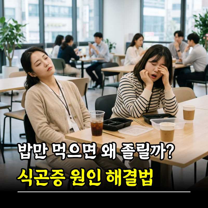 밥만 먹으면 왜 이렇게 졸릴까? 식곤증 원인 해결법
