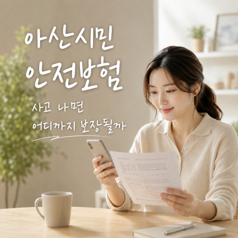 아산시민 안전보험 청구, 어떻게 보상받을까?